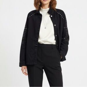Zara Studded Denim Jacket
